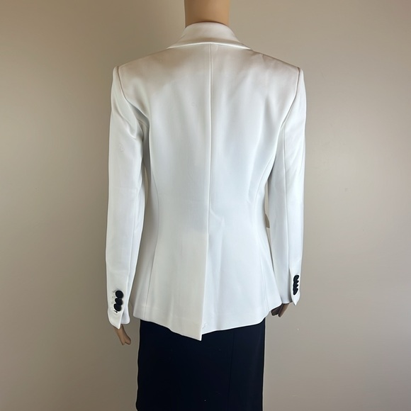 Veronica Beard Ashburn White Blazer with Black Contrasting Lapels - Picture 9 of 11
